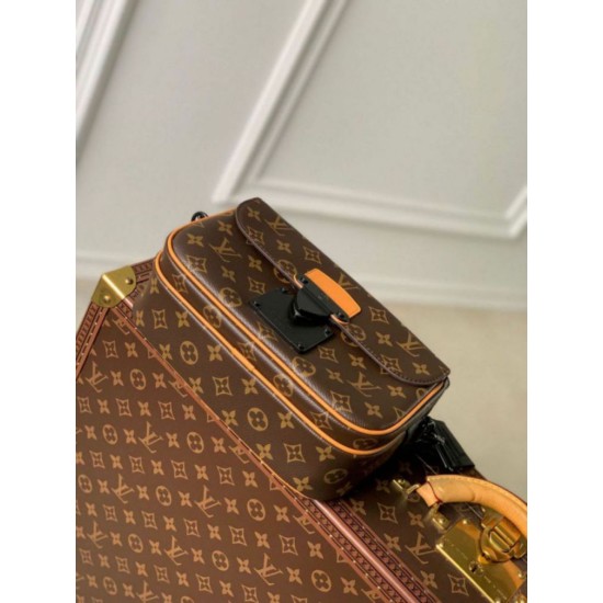 Fake Louis Vuitton S-Lock Messenger Bag Monogram Macassar Canvas M46688 Replica Fake Louis Vuitton S-Lock Messenger Bag Monogram Macassar Canvas M46688 Replica