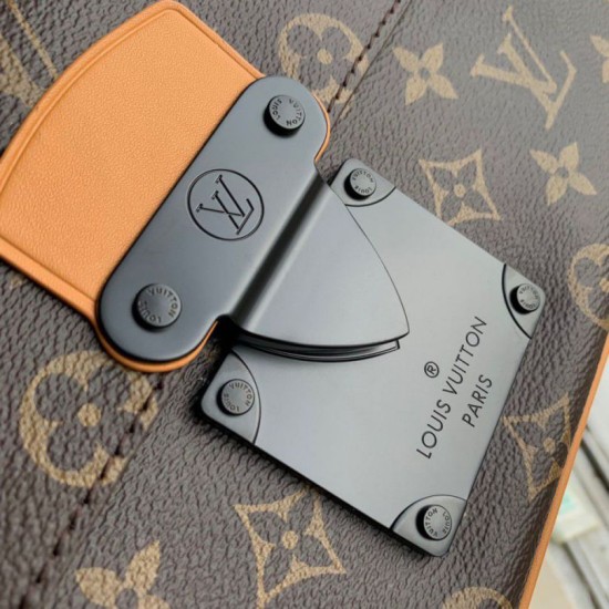 Fake Louis Vuitton S-Lock Messenger Bag Monogram Macassar Canvas M46688 Replica Fake Louis Vuitton S-Lock Messenger Bag Monogram Macassar Canvas M46688 Replica
