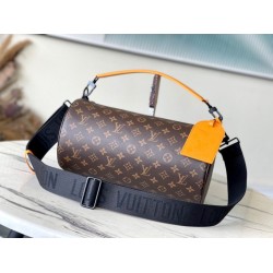 Replica Louis Vuitton Soft Polochon MM Bag Monogram Macassar Canvas M46691 Replica Louis Vuitton Soft Polochon MM Bag Monogram Macassar Canvas M46691