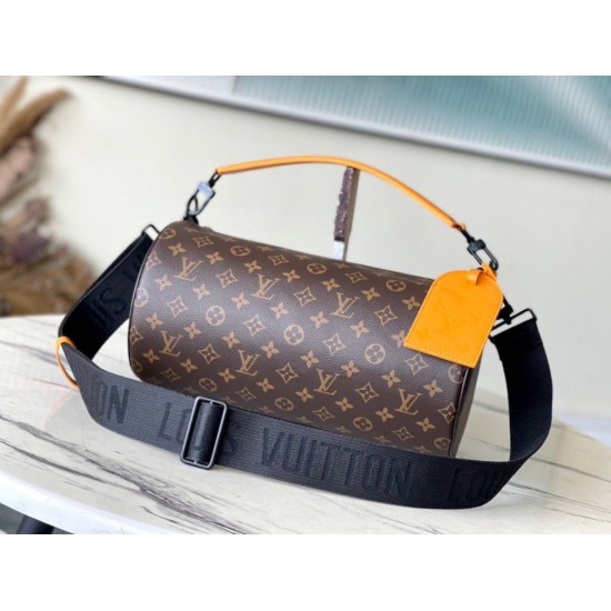 Replica Louis Vuitton Soft Polochon MM Bag Monogram Macassar Canvas M46691 Replica Louis Vuitton Soft Polochon MM Bag Monogram Macassar Canvas M46691