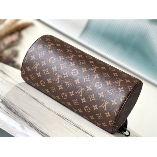 Replica Louis Vuitton Soft Polochon MM Bag Monogram Macassar Canvas M46691 Replica Louis Vuitton Soft Polochon MM Bag Monogram Macassar Canvas M46691