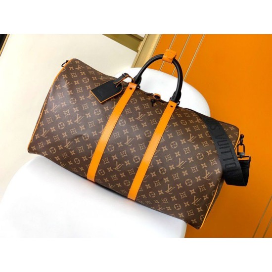 Replica Louis Vuitton Keepall Bandouliere 55 Bag Monogram Macassar Canvas M46702 Fake Louis Vuitton Keepall Bandouliere 55 Bag Monogram Macassar Canvas M46702 Replica