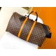 Replica Louis Vuitton Keepall Bandouliere 55 Bag Monogram Macassar Canvas M46702 Fake Louis Vuitton Keepall Bandouliere 55 Bag Monogram Macassar Canvas M46702 Replica