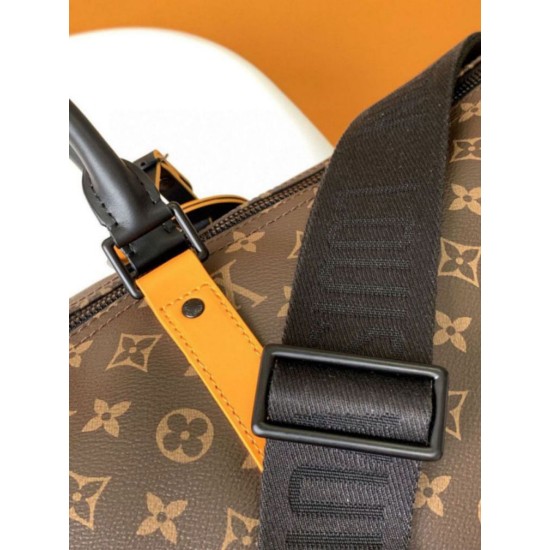 Replica Louis Vuitton Keepall Bandouliere 55 Bag Monogram Macassar Canvas M46702 Fake Louis Vuitton Keepall Bandouliere 55 Bag Monogram Macassar Canvas M46702 Replica