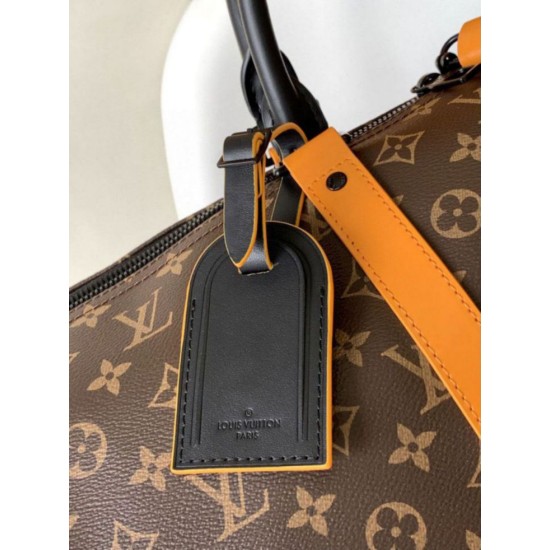Replica Louis Vuitton Keepall Bandouliere 55 Bag Monogram Macassar Canvas M46702 Fake Louis Vuitton Keepall Bandouliere 55 Bag Monogram Macassar Canvas M46702 Replica