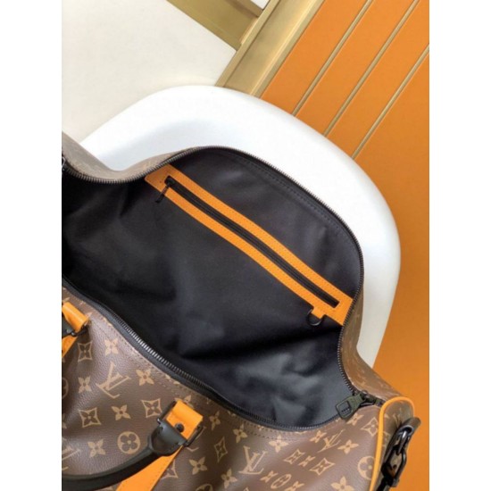 Replica Louis Vuitton Keepall Bandouliere 55 Bag Monogram Macassar Canvas M46702 Fake Louis Vuitton Keepall Bandouliere 55 Bag Monogram Macassar Canvas M46702 Replica