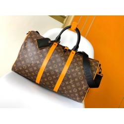Replica Louis Vuitton Keepall Bandouliere 45 Bag Monogram Macassar Canvas M46703 Replica Louis Vuitton Keepall Bandouliere 45 Bag Monogram Macassar Canvas M46703
