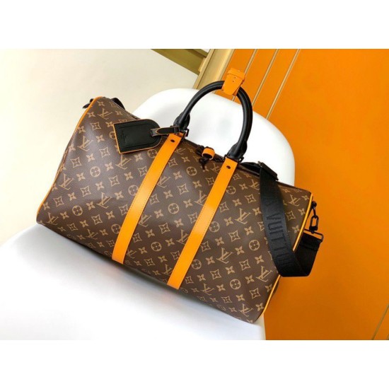 Replica Louis Vuitton Keepall Bandouliere 45 Bag Monogram Macassar Canvas M46703 Replica Louis Vuitton Keepall Bandouliere 45 Bag Monogram Macassar Canvas M46703