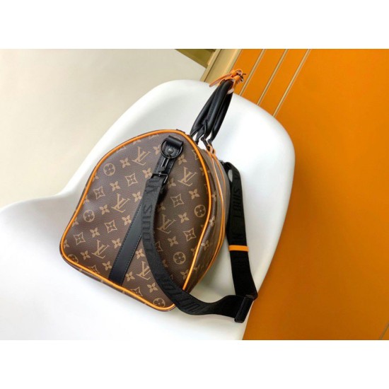 Replica Louis Vuitton Keepall Bandouliere 45 Bag Monogram Macassar Canvas M46703 Replica Louis Vuitton Keepall Bandouliere 45 Bag Monogram Macassar Canvas M46703