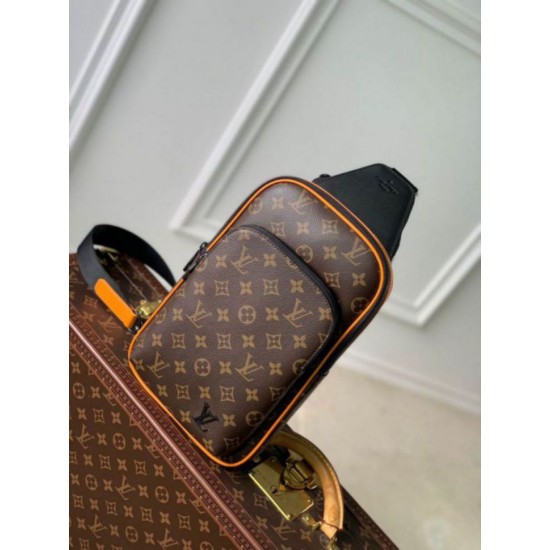 Fake Louis Vuitton Avenue Slingbag NM Monogram Macassar Canvas M46718 Replica Replica Louis Vuitton Avenue Slingbag NM Monogram Macassar Canvas M46718