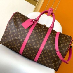 Fake Louis Vuitton Keepall Bandouliere 50 Bag Monogram Macassar Canvas M46773 Replica