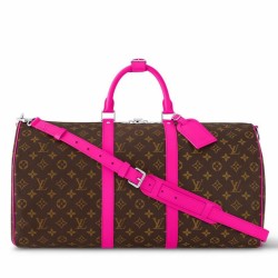 Fake Louis Vuitton Keepall Bandouliere 50 Bag Monogram Macassar Canvas M46773 Replica