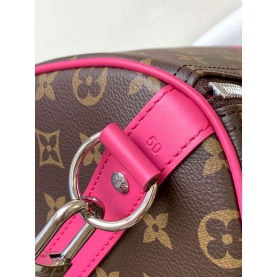 Replica Louis Vuitton Keepall Bandouliere 50 Bag Monogram Macassar Canvas M46773 Fake Louis Vuitton Keepall Bandouliere 50 Bag Monogram Macassar Canvas M46773 Replica