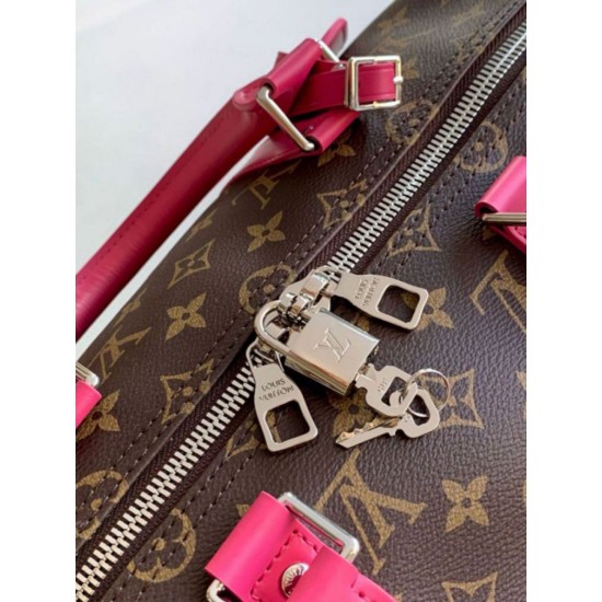 Replica Louis Vuitton Keepall Bandouliere 50 Bag Monogram Macassar Canvas M46773 Fake Louis Vuitton Keepall Bandouliere 50 Bag Monogram Macassar Canvas M46773 Replica