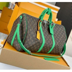 Replica Louis Vuitton Keepall Bandouliere 50 Bag Monogram Macassar Canvas M46774 Replica Louis Vuitton Keepall Bandouliere 50 Bag Monogram Macassar Canvas M46774