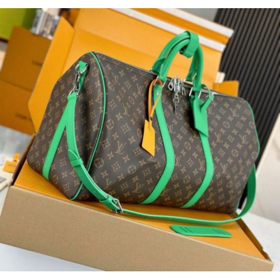 Replica Louis Vuitton Keepall Bandouliere 50 Bag Monogram Macassar Canvas M46774 Replica Louis Vuitton Keepall Bandouliere 50 Bag Monogram Macassar Canvas M46774