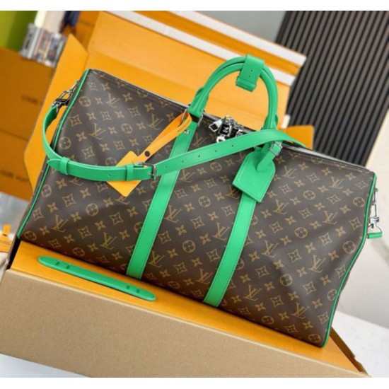 Replica Louis Vuitton Keepall Bandouliere 50 Bag Monogram Macassar Canvas M46774 Replica Louis Vuitton Keepall Bandouliere 50 Bag Monogram Macassar Canvas M46774