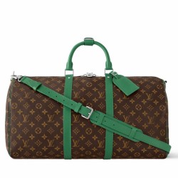 Replica Louis Vuitton Keepall Bandouliere 50 Bag Monogram Macassar Canvas M46774