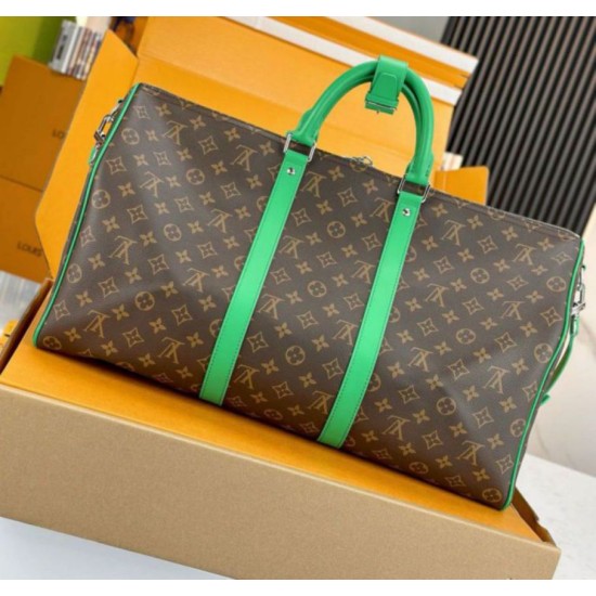 Replica Louis Vuitton Keepall Bandouliere 50 Bag Monogram Macassar Canvas M46774 Replica Louis Vuitton Keepall Bandouliere 50 Bag Monogram Macassar Canvas M46774