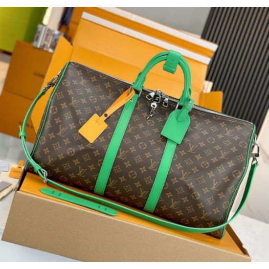 Replica Louis Vuitton Keepall Bandouliere 50 Bag Monogram Macassar Canvas M46774 Replica Louis Vuitton Keepall Bandouliere 50 Bag Monogram Macassar Canvas M46774