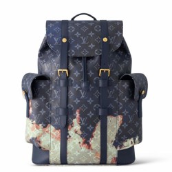 Replica Louis Vuitton Christopher MM Backpack Monogram Bleach Canvas M46805