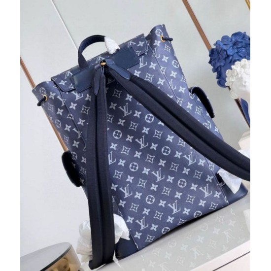 Fake Louis Vuitton Christopher MM Backpack Monogram Bleach Canvas M46805 Replica Replica Louis Vuitton Christopher MM Backpack Monogram Bleach Canvas M46805