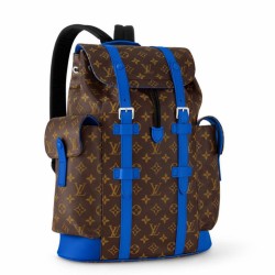 Replica Louis Vuitton Christopher MM Backpack Monogram Macassar Canvas M46813