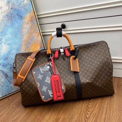 Replica Louis Vuitton Keepall Bandouliere 50 Patchwork Bag M56855