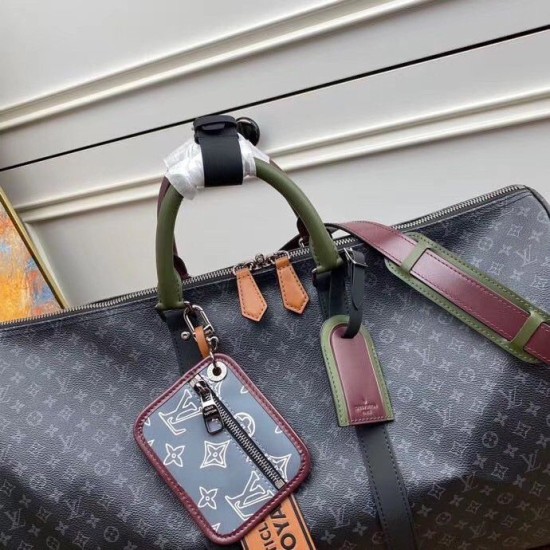 Replica Louis Vuitton Keepall Bandouliere 50 Patchwork Bag M56856 Replica Louis Vuitton Keepall Bandouliere 50 Patchwork Bag M56856
