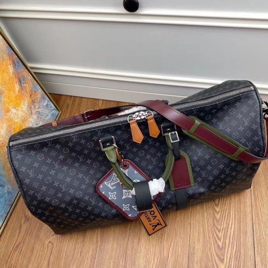 Replica Louis Vuitton Keepall Bandouliere 50 Patchwork Bag M56856 Replica Louis Vuitton Keepall Bandouliere 50 Patchwork Bag M56856
