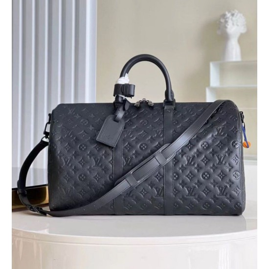 Replica Louis Vuitton Keepall Bandouliere 50 Bag Taurillon Monogram M59025 Fake Louis Vuitton Keepall Bandouliere 50 Bag Taurillon Monogram M59025 Replica