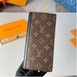 Fake Louis Vuitton Brazza Wallet Monogram Macassar Canvas M69410 Replica