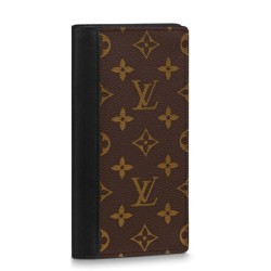 Fake Louis Vuitton Brazza Wallet Monogram Macassar Canvas M69410 Replica