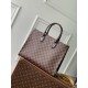 Fake Louis Vuitton OnTheGo MM Bag Damier Ebene Canvas N00065 Replica Replica Louis Vuitton OnTheGo MM Bag Damier Ebene Canvas N00065