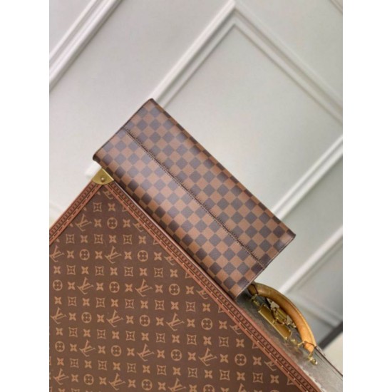 Fake Louis Vuitton OnTheGo MM Bag Damier Ebene Canvas N00065 Replica Replica Louis Vuitton OnTheGo MM Bag Damier Ebene Canvas N00065