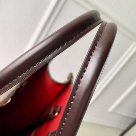 Fake Louis Vuitton OnTheGo MM Bag Damier Ebene Canvas N00065 Replica Replica Louis Vuitton OnTheGo MM Bag Damier Ebene Canvas N00065