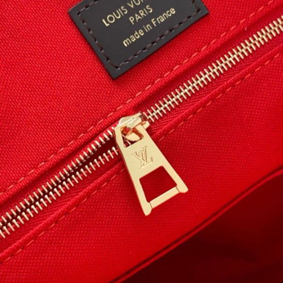 Fake Louis Vuitton OnTheGo MM Bag Damier Ebene Canvas N00065 Replica Replica Louis Vuitton OnTheGo MM Bag Damier Ebene Canvas N00065