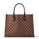 Fake Louis Vuitton OnTheGo MM Bag Damier Ebene Canvas N00065 Replica Replica Louis Vuitton OnTheGo MM Bag Damier Ebene Canvas N00065