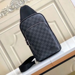 Replica Louis Vuitton Avenue Sling Bag Damier Graphite Canvas N45302