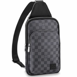 Replica Louis Vuitton Avenue Sling Bag Damier Graphite Canvas N45302
