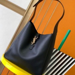 Replica Saint Laurent Le 5 À 7 Soft Large Shoulder Bag Black