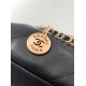 Replica Chanel 22 Large Handbag shiny calfskin AS3260 Black