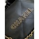 Replica Chanel 22 Large Handbag shiny calfskin AS3260 Black