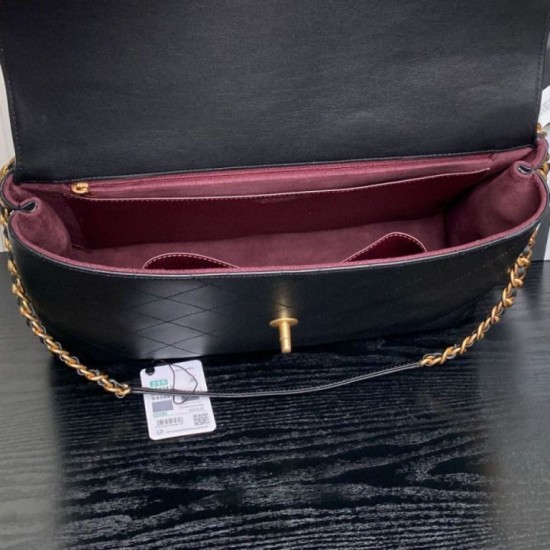 Replica Chanel Maxi Flap Bag With Top Handle AS5543 Black