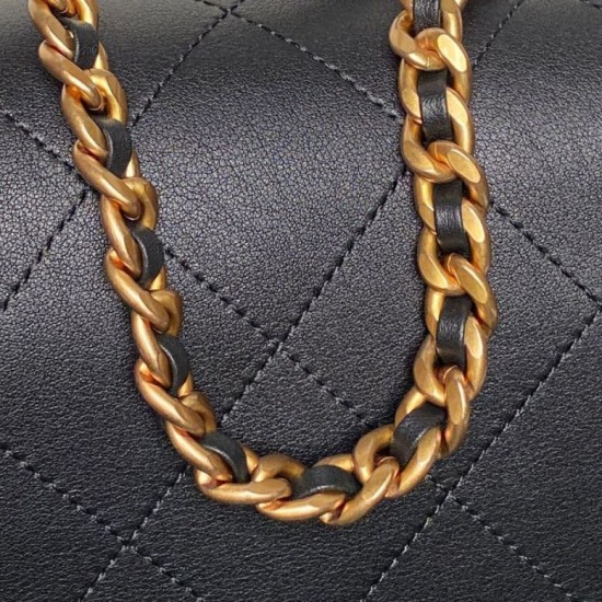 Replica Chanel Maxi Flap Bag With Top Handle AS5543 Black