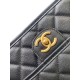 Replica Chanel 25B vintage Backpack Grained Calfskin AS5715 Black