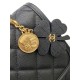 Replica Chanel 25B vintage Backpack Grained Calfskin AS5715 Black
