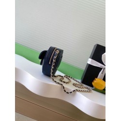 Replica Chanel Heart-Shaped Chain Handbag AP2784 Black