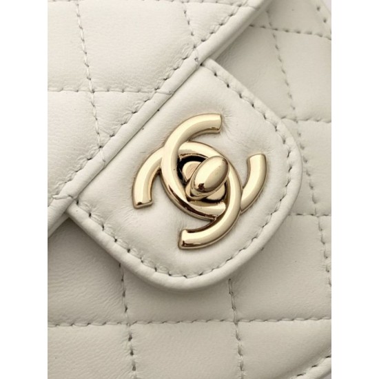 Replica Chanel Heart-Shaped Chain Handbag AP2784 White
