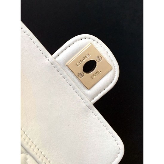 Replica Chanel Heart-Shaped Chain Handbag AP2784 White